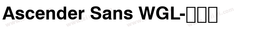 Ascender Sans WGL字体转换
